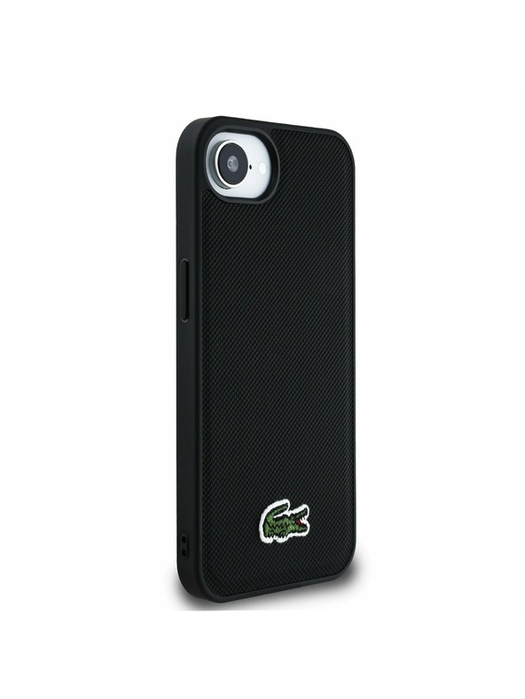 Lacoste Lacoste Iconic Petit Pique Woven Logo MagSafe Zadnja Maska za iPhone 16e/17e Black