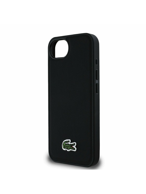 Lacoste Lacoste Iconic Petit Pique Woven Logo MagSafe Zadnja Maska za iPhone 16e/17e Black