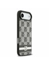 DKNY DKNY PU Leather Checkered Pattern and Stripe Zadnja Maska za iPhone Air Black