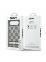 DKNY DKNY PU Leather Checkered Pattern and Stripe Zadnja Maska za iPhone Air Black