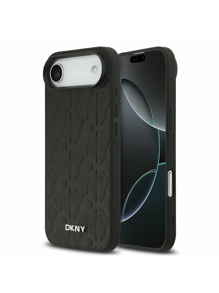 DKNY DKNY PU Leather Grid Pattern Magsafe Zadnja Maska za iPhone Air Black