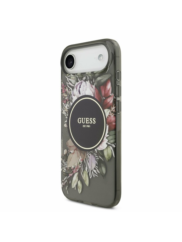 Guess Guess IML Flowers Strap MagSafe Zadnja Maska za iPhone Air Black