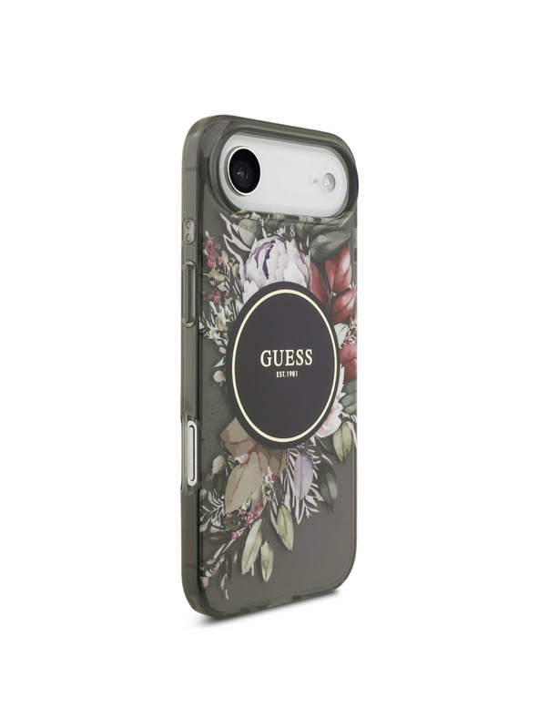 Guess Guess IML Flowers Strap MagSafe Zadnja Maska za iPhone Air Black