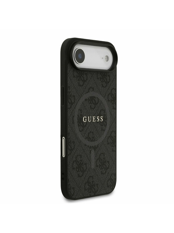 Guess Guess PU Leather 4G Colored Ring MagSafe Zadnja Maska za iPhone Air Black