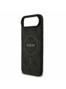 Guess Guess PU Leather 4G Colored Ring MagSafe Zadnja Maska za iPhone Air Black