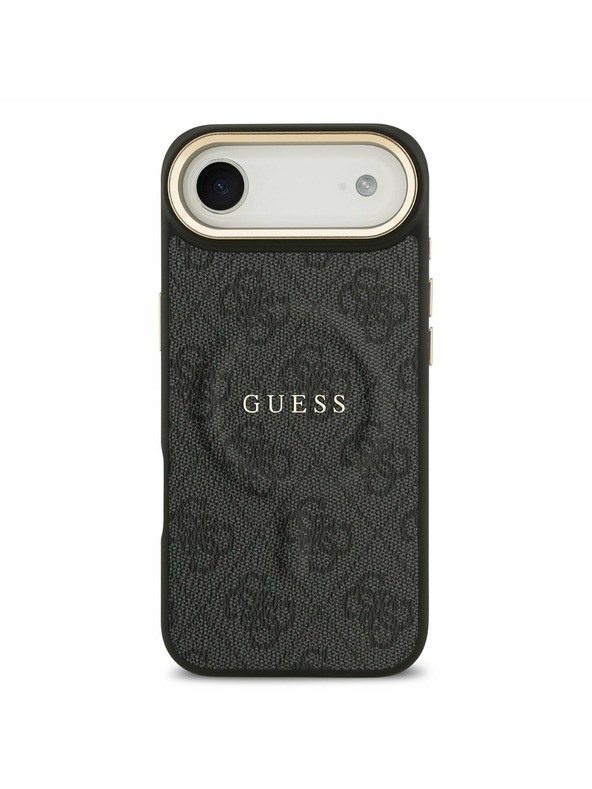 Guess Guess PU Leather 4G Gold Frame MagSafe Zadnja Maska za iPhone Air Black