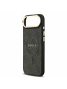 Guess Guess PU Leather 4G Gold Frame MagSafe Zadnja Maska za iPhone Air Black