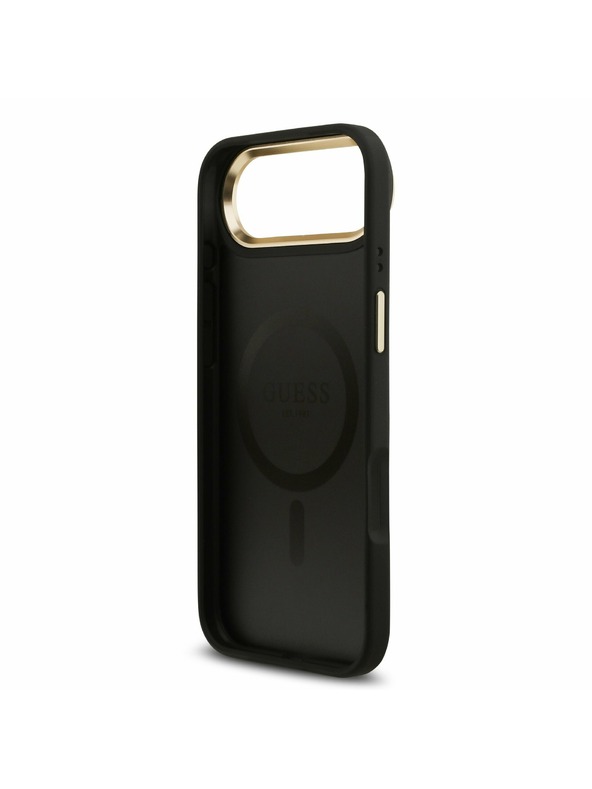 Guess Guess PU Leather 4G Gold Frame MagSafe Zadnja Maska za iPhone Air Black