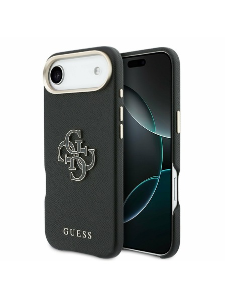 Guess Guess PU Resin Logo Zadnja Maska za iPhone Air Black