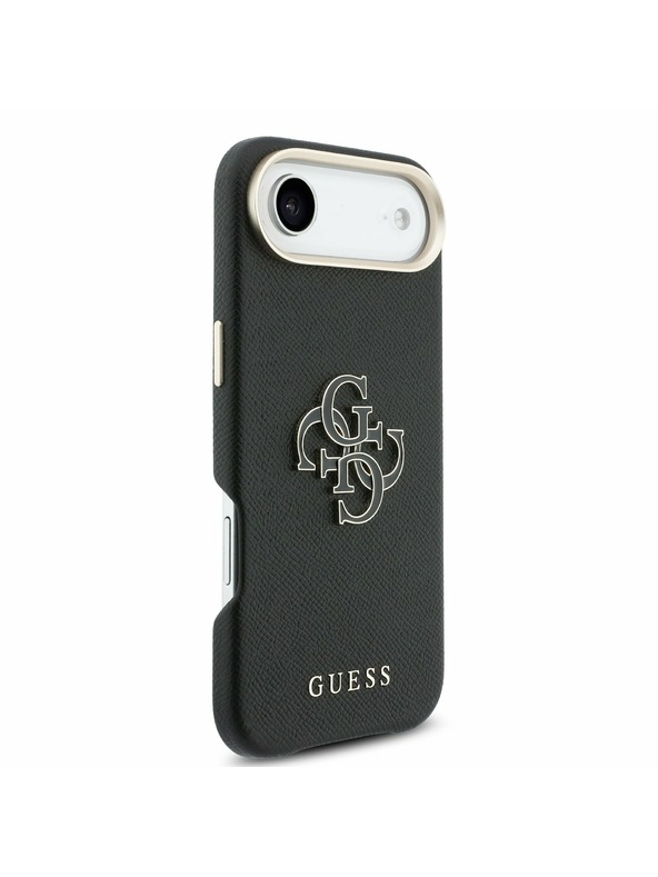Guess Guess PU Resin Logo Zadnja Maska za iPhone Air Black