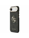 Guess Guess PU Leather 4G Metal Logo Gold Frame Zadnja Maska za iPhone Air Black