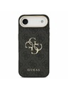 Guess Guess PU Leather 4G Metal Logo Gold Frame Zadnja Maska za iPhone Air Black