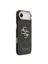 Guess Guess PU Leather 4G Metal Logo Gold Frame Zadnja Maska za iPhone Air Black
