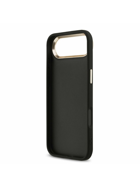Guess Guess PU Leather 4G Metal Logo Gold Frame Zadnja Maska za iPhone Air Black