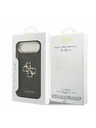 Guess Guess PU Leather 4G Metal Logo Gold Frame Zadnja Maska za iPhone Air Black
