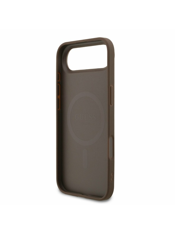 Guess Guess PU Leather 4G Colored Ring MagSafe Zadnja Maska za iPhone Air Brown