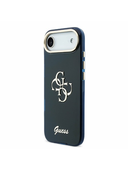 Guess Guess IML 4G Script Metal Logo Zadnja Maska za iPhone Air Blue