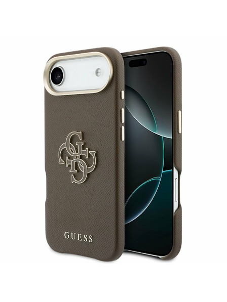 Guess Guess PU Resin Logo Zadnja Maska za iPhone Air Brown