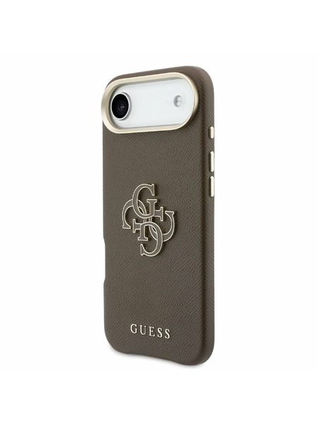 Guess Guess PU Resin Logo Zadnja Maska za iPhone Air Brown