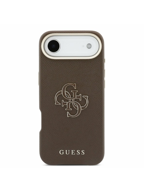 Guess Guess PU Resin Logo Zadnja Maska za iPhone Air Brown