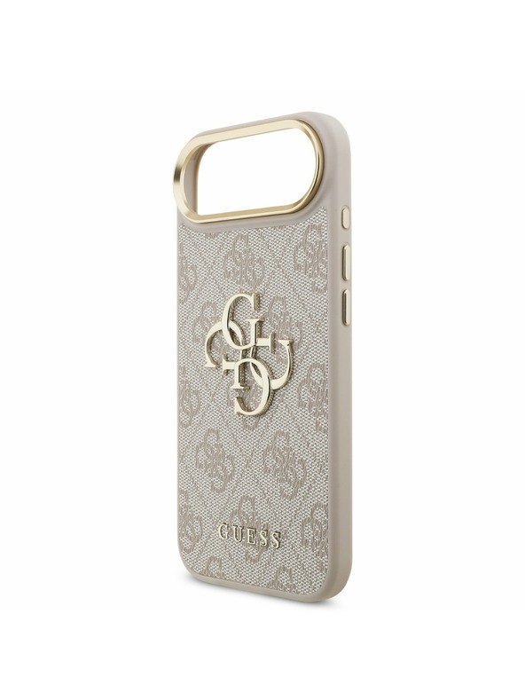 Guess Guess PU Leather 4G Metal Logo Gold Frame Stražnja Maska za iPhone Air Pink