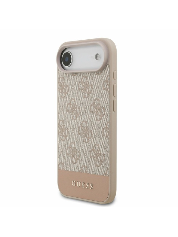 Guess Guess PU 4G Stripe Stražnja Maska za iPhone Air Pink