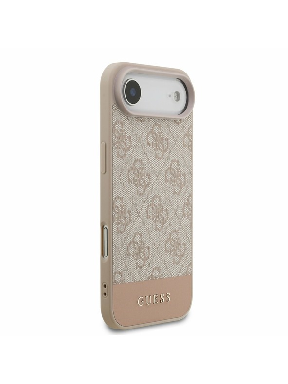 Guess Guess PU 4G Stripe Stražnja Maska za iPhone Air Pink