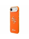 Guess Guess IML 4G Script Metal Logo Stražnja Maska za iPhone Air Orange