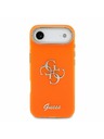 Guess Guess IML 4G Script Metal Logo Stražnja Maska za iPhone Air Orange