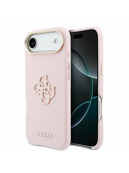 Guess Guess PU Resin Logo Stražnja Maska za iPhone Air Pink