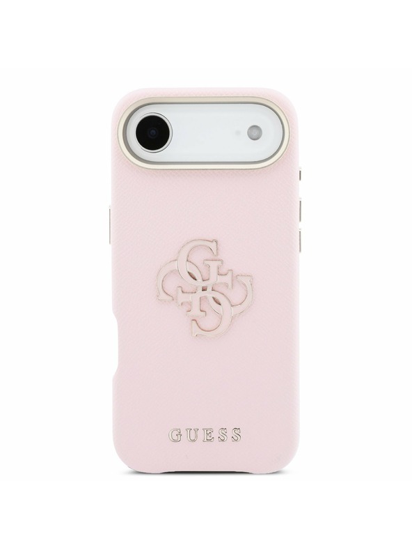 Guess Guess PU Resin Logo Stražnja Maska za iPhone Air Pink