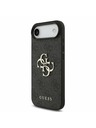 Guess Guess PU 4G Metal Logo Remen Stražnja Maska za iPhone Air Black