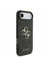 Guess Guess PU 4G Metal Logo Remen Stražnja Maska za iPhone Air Black
