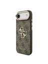 Guess Guess PU Leather 4G Metal Logo Gold Frame Stražnja Maska za iPhone Air Brown