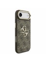 Guess Guess PU Leather 4G Metal Logo Gold Frame Stražnja Maska za iPhone Air Brown
