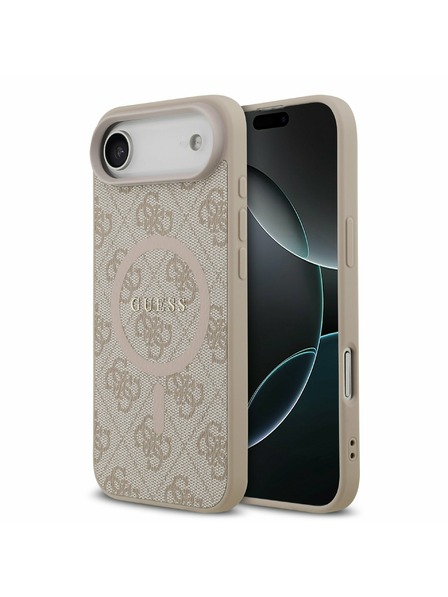 Guess Guess PU Leather 4G Colored Ring MagSafe Stražnja Maska za iPhone Air Pink