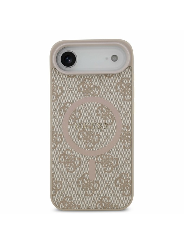 Guess Guess PU Leather 4G Colored Ring MagSafe Stražnja Maska za iPhone Air Pink