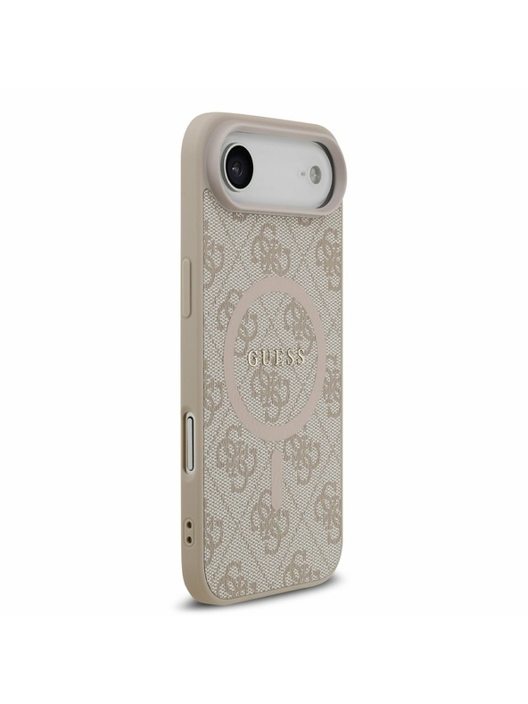 Guess Guess PU Leather 4G Colored Ring MagSafe Stražnja Maska za iPhone Air Pink