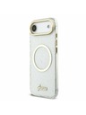 Guess Guess IML Glitter Script Remen MagSafe Stražnja Maska za iPhone Air Transparent