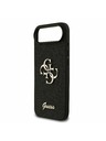 Guess Guess PU Fixed Glitter 4G Metal Logo Stražnja Maska za iPhone Air Black