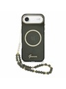 Guess Guess IML Glitter Script Remen MagSafe Stražnja Maska za iPhone Air Black
