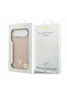 Guess Guess PU Leather Triangle Logo MagSafe Stražnja Maska za iPhone Air Pink