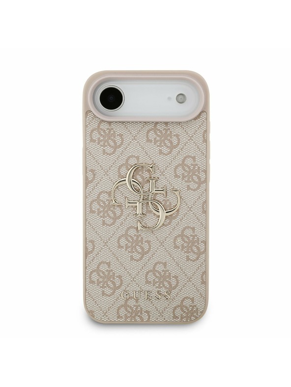 Guess Guess PU 4G Metal Logo Stražnja Maska za iPhone Air Pink