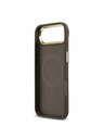 Guess Guess PU Leather 4G Gold Frame MagSafe Stražnja Maska za iPhone Air Brown