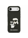 Karl Lagerfeld Karl Lagerfeld 3D Rubber Karl and Choupette Stražnja Maska za iPhone Air Black