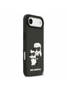 Karl Lagerfeld Karl Lagerfeld 3D Rubber Karl and Choupette Stražnja Maska za iPhone Air Black