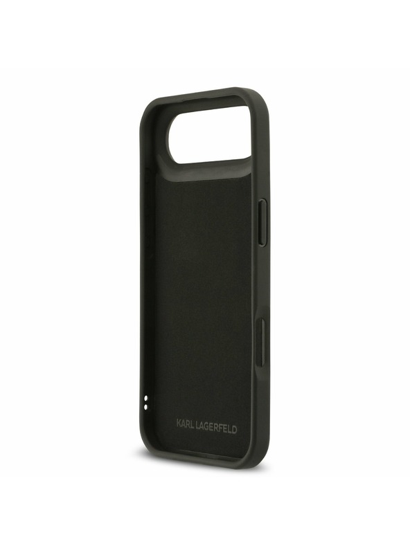 Karl Lagerfeld Karl Lagerfeld 3D Rubber Karl and Choupette Stražnja Maska za iPhone Air Black
