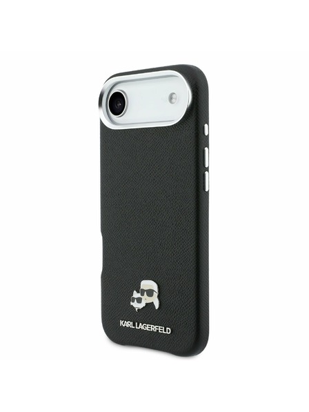 Karl Lagerfeld Karl Lagerfeld PU Karl and Choupette Heads Pins MagSafe Stražnja Maska za iPhone Air Black