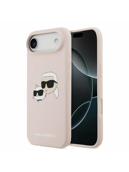 Karl Lagerfeld Karl Lagerfeld Liquid Silicone Double Heads MagSafe Stražnja Maska za iPhone Air Pink