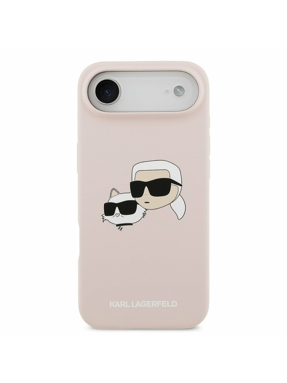 Karl Lagerfeld Karl Lagerfeld Liquid Silicone Double Heads MagSafe Stražnja Maska za iPhone Air Pink